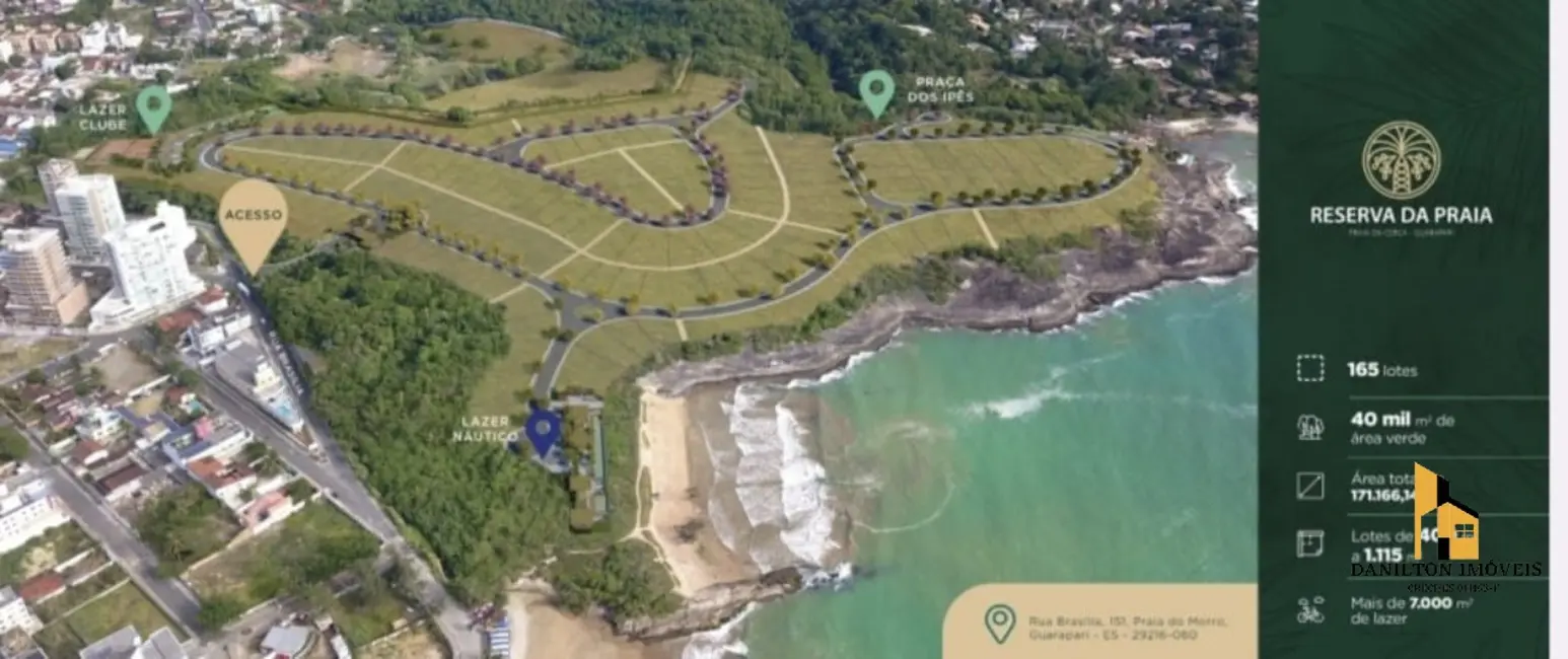 Foto 1 de Terreno / Lote à venda, 418m2 em Praia do Morro, Guarapari - ES