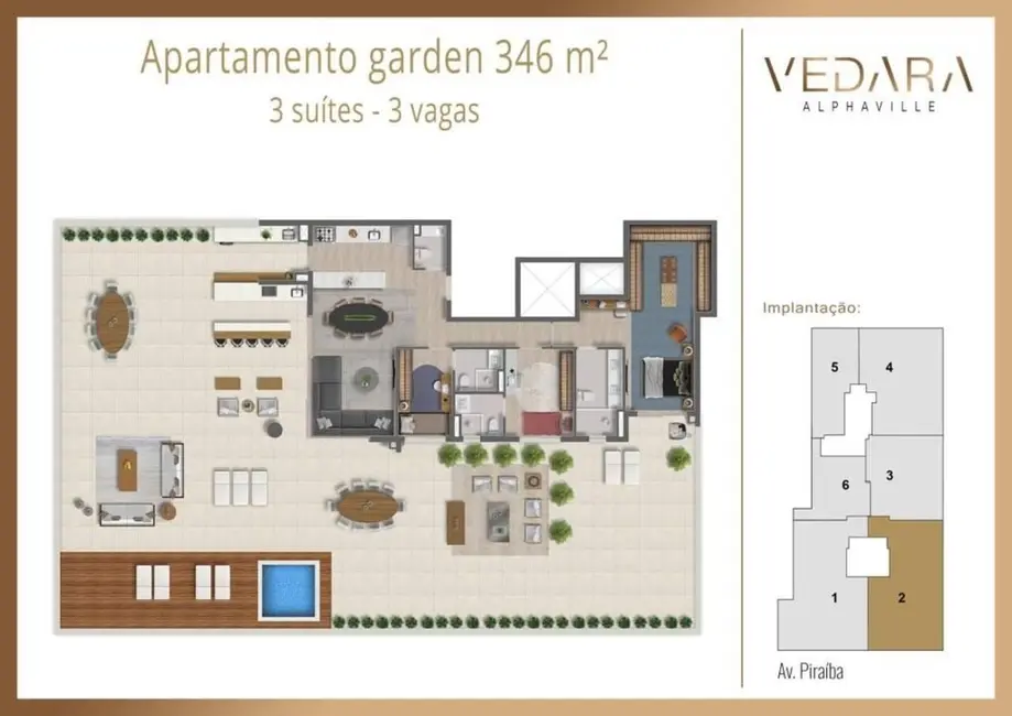 Foto 1 de Apartamento com 3 quartos à venda, 346m2 em Centro Comercial Jubran, Barueri - SP