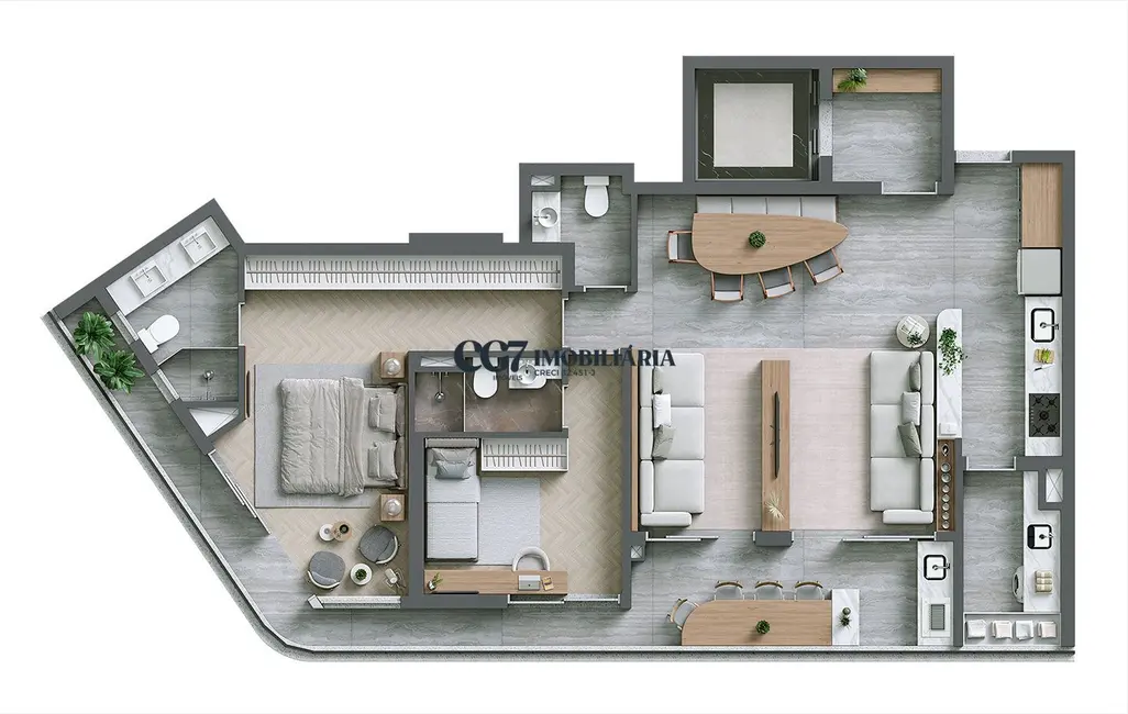 Foto 1 de Apartamento com 2 quartos à venda, 112m2 em Alphagran Alphaville, Barueri - SP