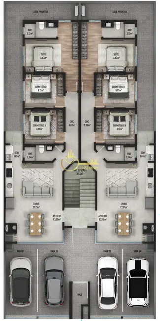 Apartamento com 2 quartos à venda, 83m2 em Barra Velha - SC - imagem 6 Foto 6 de Apartamento com 2 quartos à venda, 83m2 em Barra Velha - SC