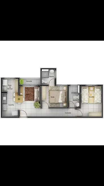 Apartamento com 2 quartos à venda, 58m2 em Segismundo Pereira, Uberlandia - MG - imagem 8 Foto 8 de Apartamento com 2 quartos à venda, 58m2 em Segismundo Pereira, Uberlandia - MG