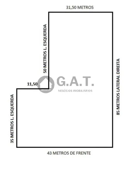 Foto 1 de Terreno / Lote à venda, 3105m2 em Éden, Sorocaba - SP