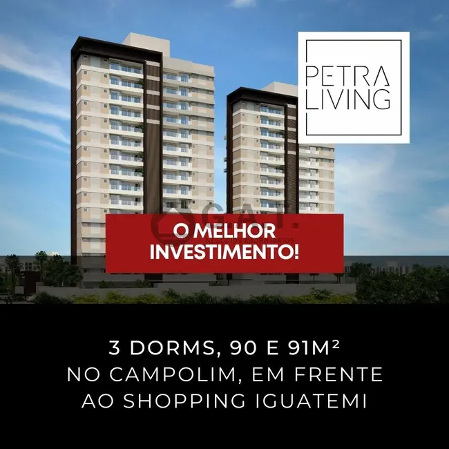 Foto 8 de Apartamento com 3 quartos à venda, 91m2 em Parque Campolim, Sorocaba - SP