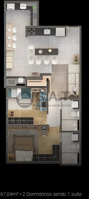 Apartamento com 2 quartos à venda, 67m2 em Jardim América, Sorocaba - SP - imagem 9 Foto 9 de Apartamento com 2 quartos à venda, 67m2 em Jardim América, Sorocaba - SP