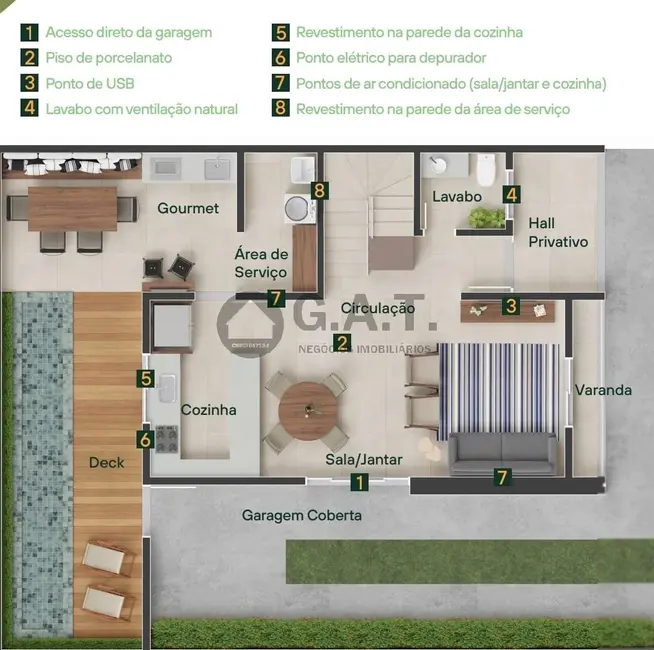 Foto 3 de Casa de Condomínio com 3 quartos à venda, 113m2 em Vossoroca, Votorantim - SP