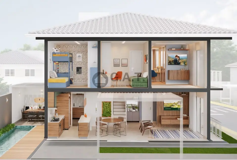 Foto 2 de Casa de Condomínio com 3 quartos à venda, 113m2 em Vossoroca, Votorantim - SP