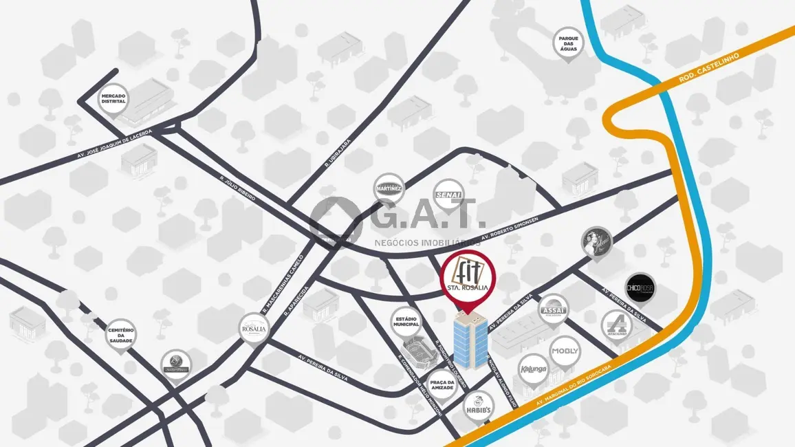 Foto 8 de Apartamento com 2 quartos à venda, 55m2 em Jardim Santa Rosália, Sorocaba - SP