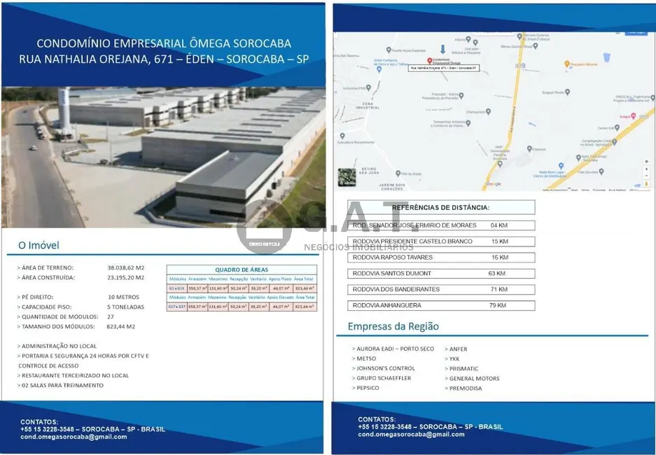 Foto 4 de Armazém / Galpão para alugar, 823m2 em Éden, Sorocaba - SP