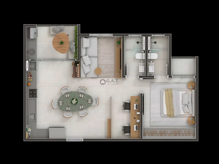 Foto 3 de Apartamento com 2 quartos à venda, 60m2 em Vila Lucy, Sorocaba - SP