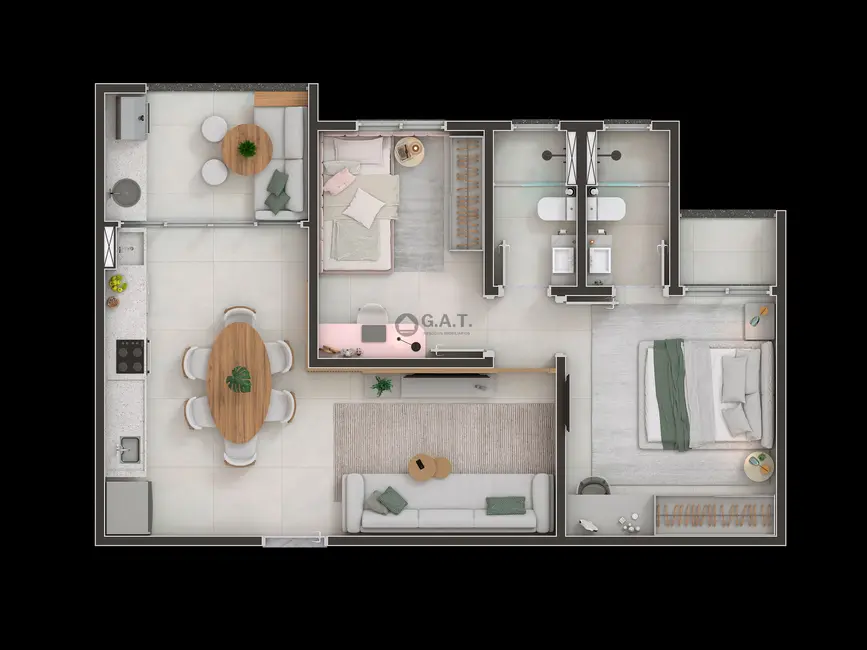 Foto 4 de Apartamento com 2 quartos à venda, 60m2 em Vila Lucy, Sorocaba - SP