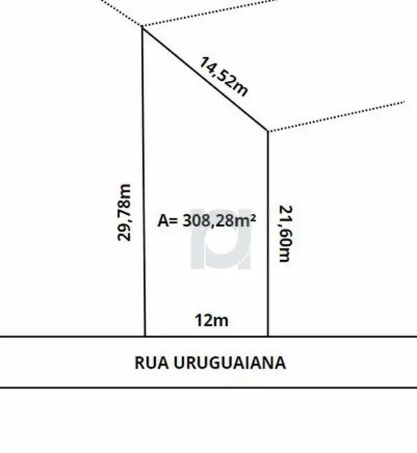 Foto 2 de Terreno / Lote à venda, 308m2 em Portao - RS
