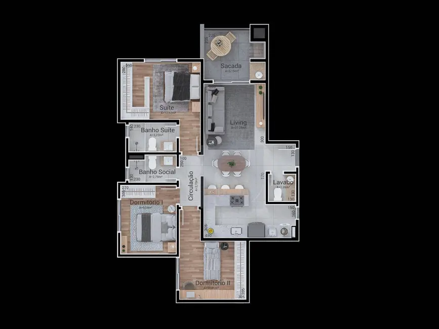 Foto 7 de Apartamento com 2 quartos à venda, 71m2 em São José, Sao Leopoldo - RS