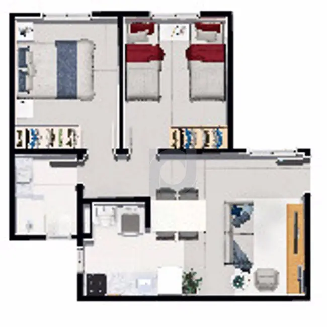 Foto 8 de Apartamento com 2 quartos à venda, 58m2 em Campina, Sao Leopoldo - RS