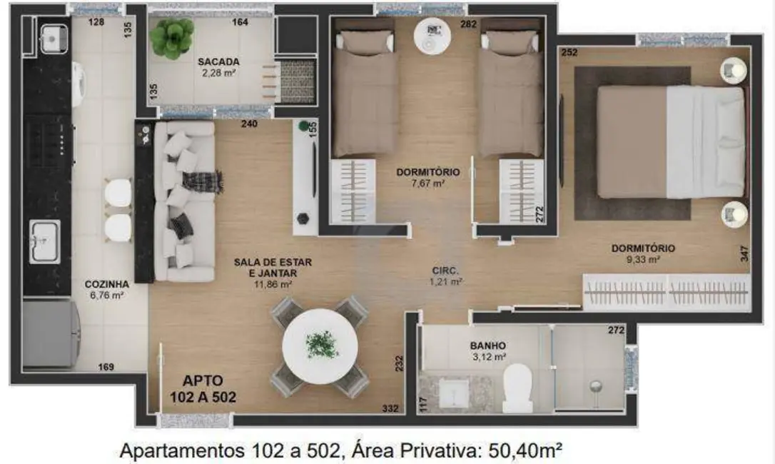 Foto 5 de Apartamento com 2 quartos à venda, 50m2 em Feitoria, Sao Leopoldo - RS