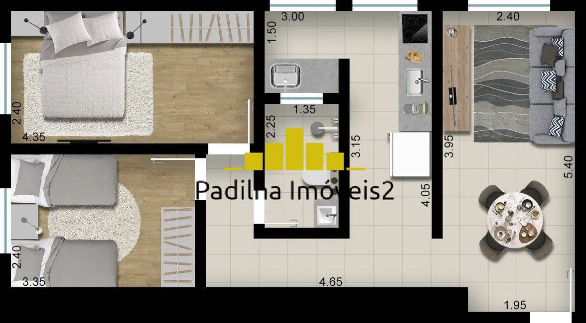 Apartamento com 2 quartos à venda e para alugar, 54m2 em Jardim Wanel Ville V, Sorocaba - SP - imagem 1 Foto 1 de Apartamento com 2 quartos à venda e para alugar, 54m2 em Jardim Wanel Ville V, Sorocaba - SP