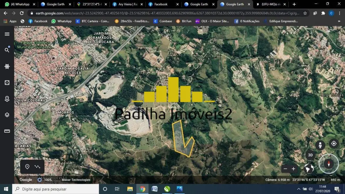 Foto 2 de Terreno / Lote à venda, 178400m2 em Caputera, Sorocaba - SP