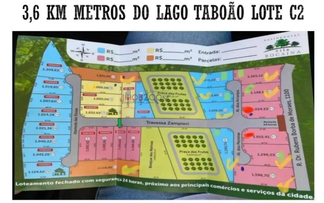 Foto 4 de Terreno / Lote à venda, 1100m2 em Recanto Amapola, Braganca Paulista - SP