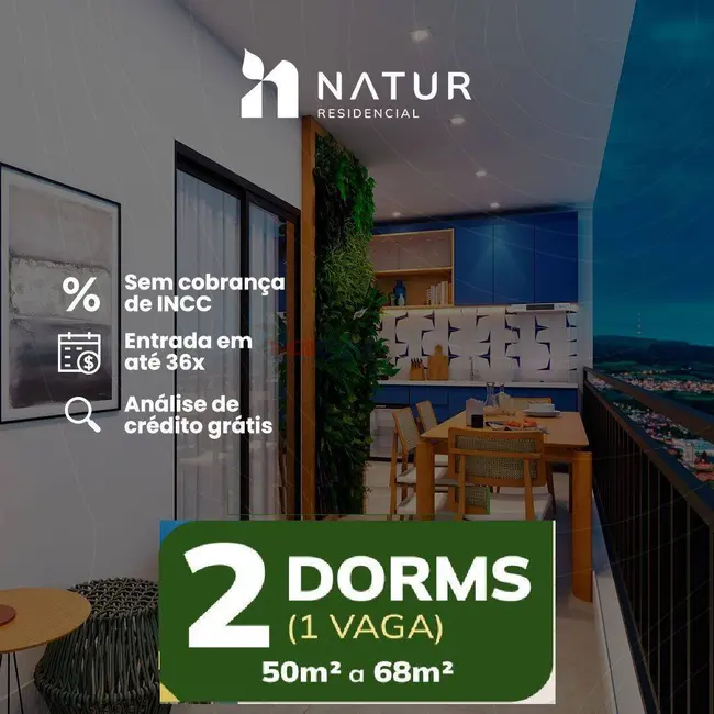 Foto 1 de Apartamento com 2 quartos à venda, 56m2 em Parque das Nações, Atibaia - SP