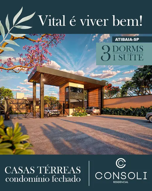Foto 1 de Casa com 3 quartos à venda, 183m2 em Marmeleiro, Atibaia - SP