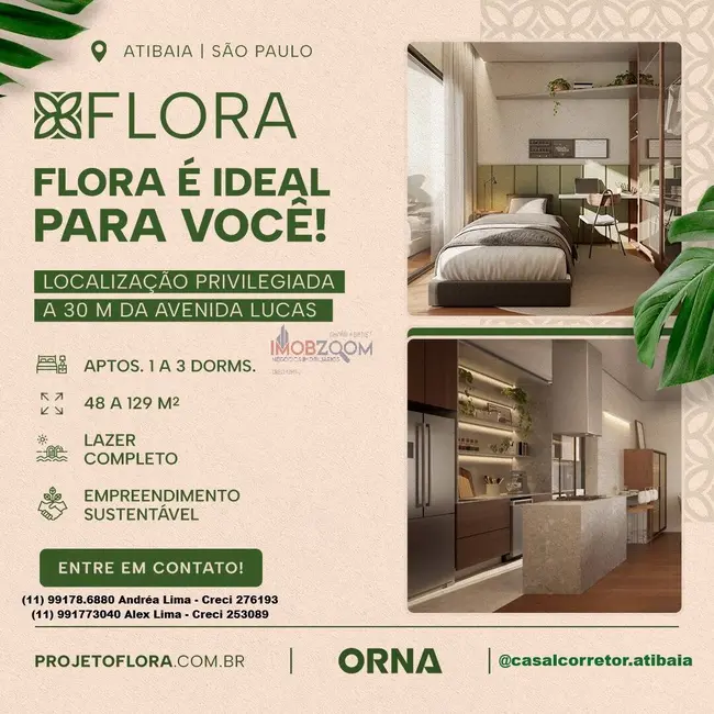 Foto 2 de Apartamento à venda, 49m2 em Itapetinga, Atibaia - SP