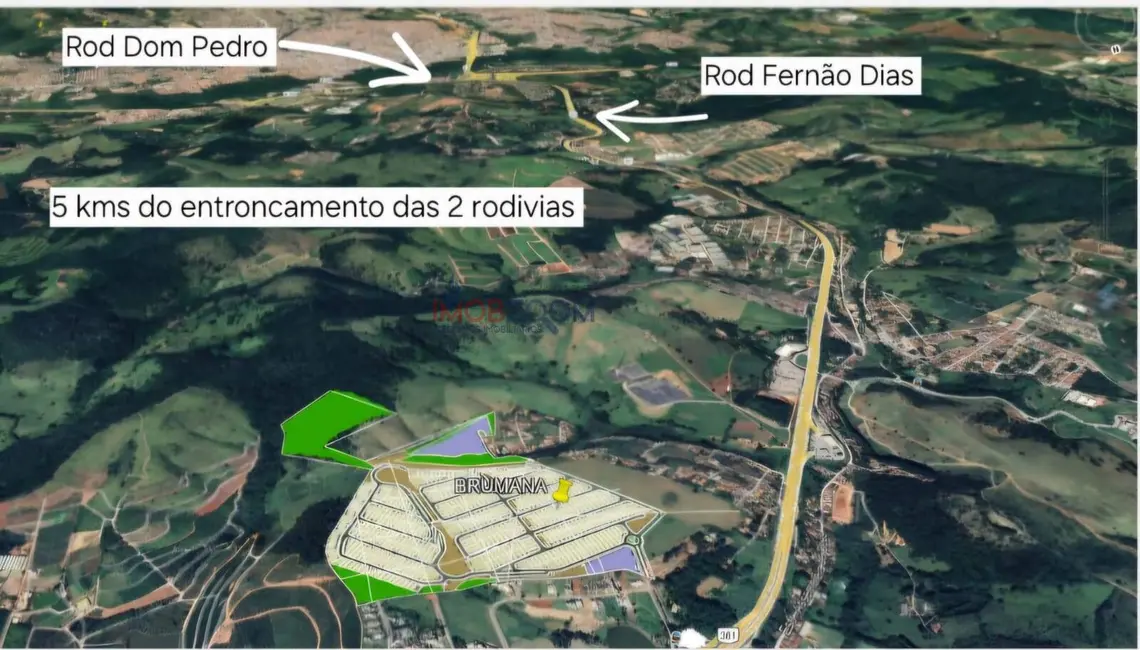 Foto 3 de Terreno / Lote à venda, 360m2 em Tanque, Atibaia - SP