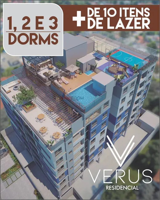 Foto 1 de Apartamento com 1 quarto à venda, 43m2 em Atibaia Jardim, Atibaia - SP