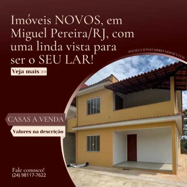 Foto 1 de Casa de Condomínio com 2 quartos à venda em Miguel Pereira - RJ
