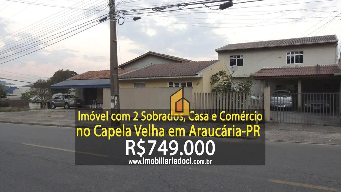 Foto 1 de Casa com 5 quartos à venda, 540m2 em Capela Velha, Araucaria - PR