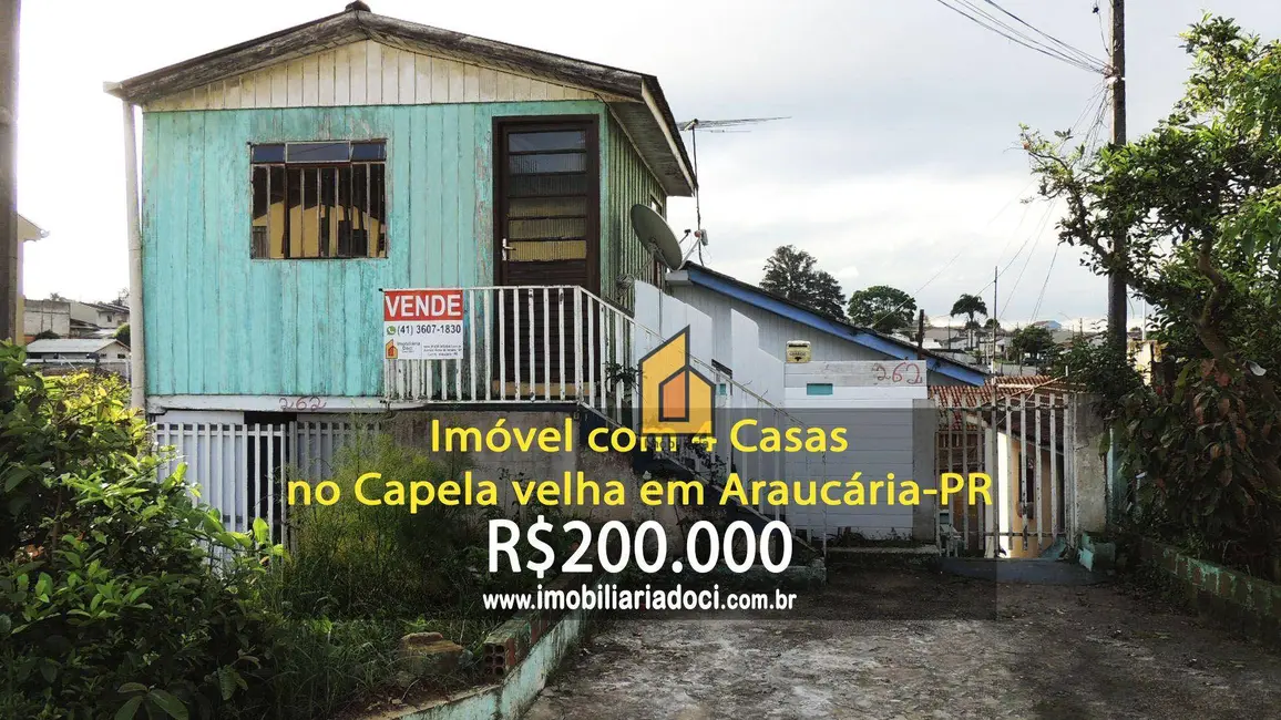 Foto 1 de Casa com 2 quartos à venda, 212m2 em Capela Velha, Araucaria - PR