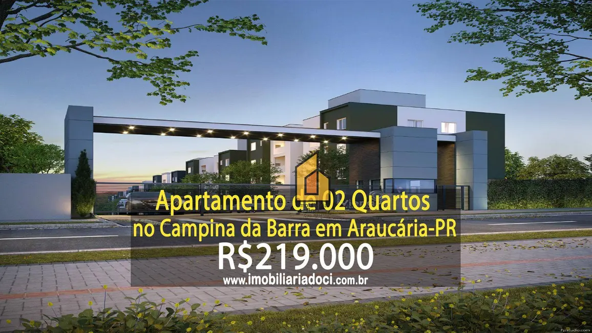 Foto 1 de Apartamento com 2 quartos à venda, 45m2 em Campina da Barra, Araucaria - PR