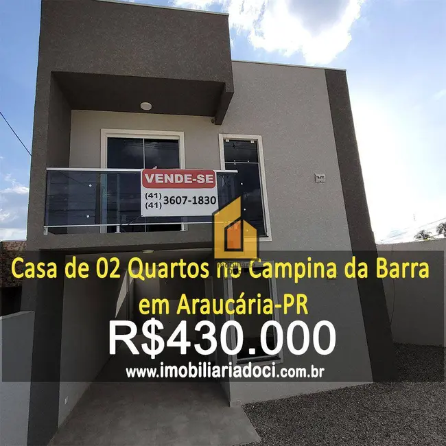 Foto 1 de Sobrado com 2 quartos à venda, 146m2 em Campina da Barra, Araucaria - PR