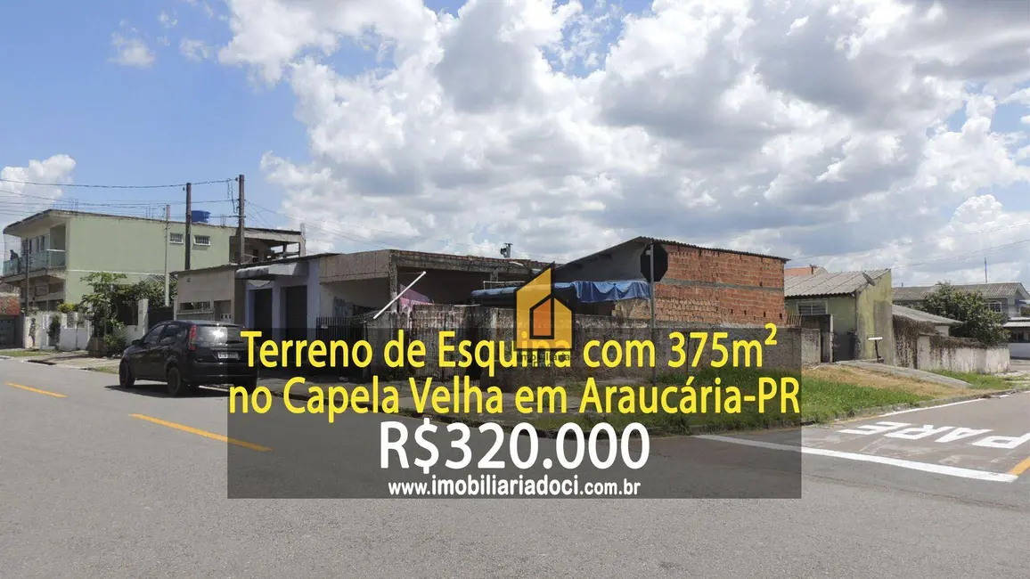 Foto 1 de Terreno / Lote à venda, 375m2 em Capela Velha, Araucaria - PR