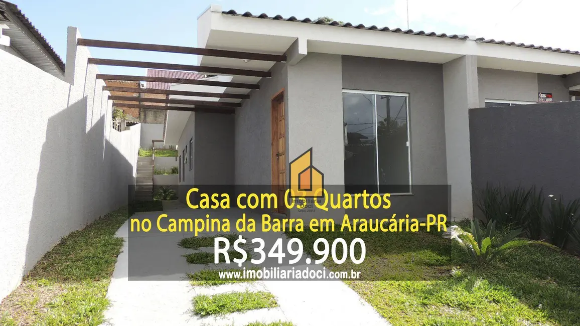 Foto 1 de Casa com 3 quartos à venda, 195m2 em Campina da Barra, Araucaria - PR