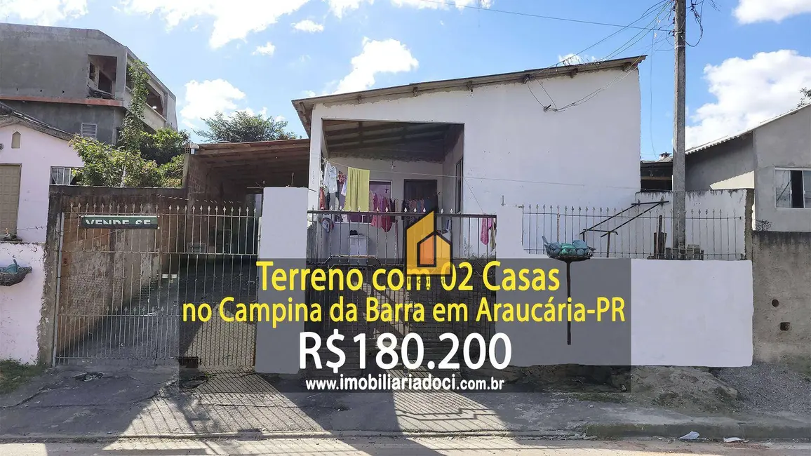 Foto 1 de Casa com 2 quartos à venda, 210m2 em Campina da Barra, Araucaria - PR