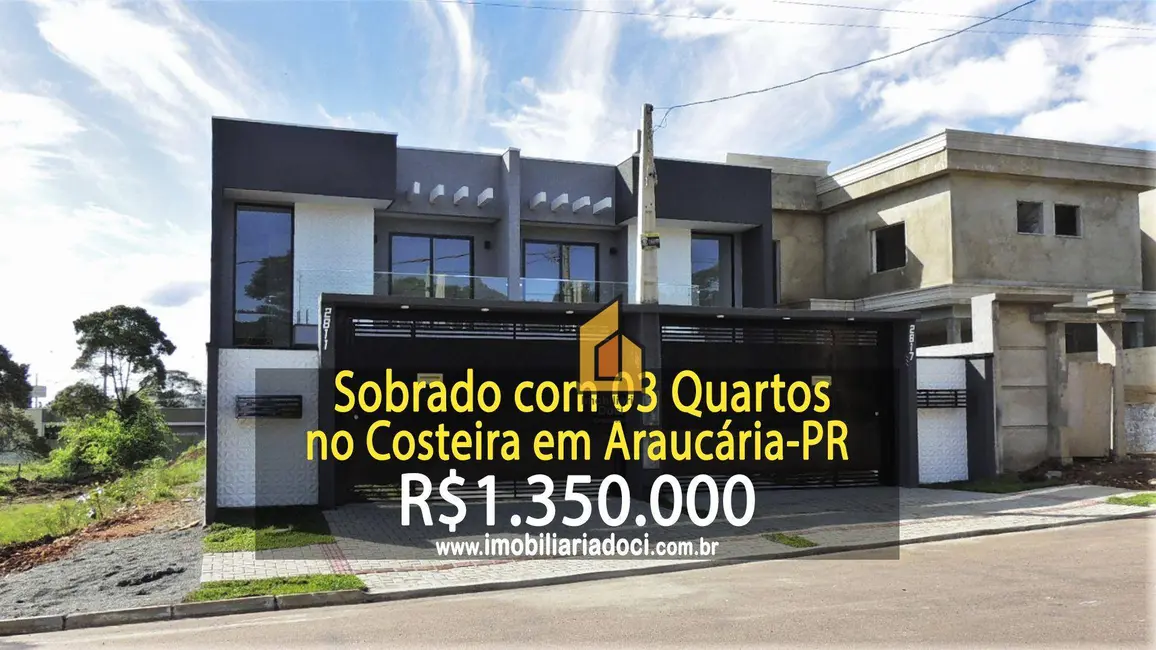 Foto 1 de Sobrado com 3 quartos à venda, 240m2 em Iguaçu, Araucaria - PR