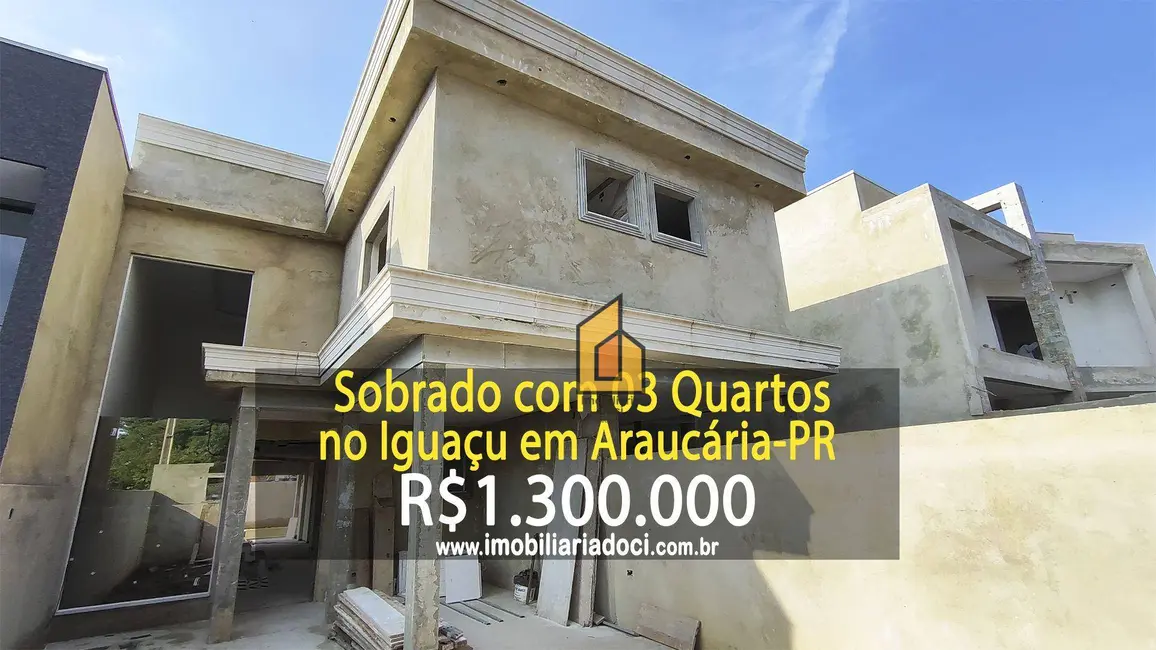 Foto 1 de Sobrado com 3 quartos à venda, 173m2 em Iguaçu, Araucaria - PR