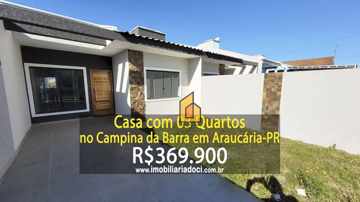 Foto 1 de Casa com 3 quartos à venda, 210m2 em Campina da Barra, Araucaria - PR