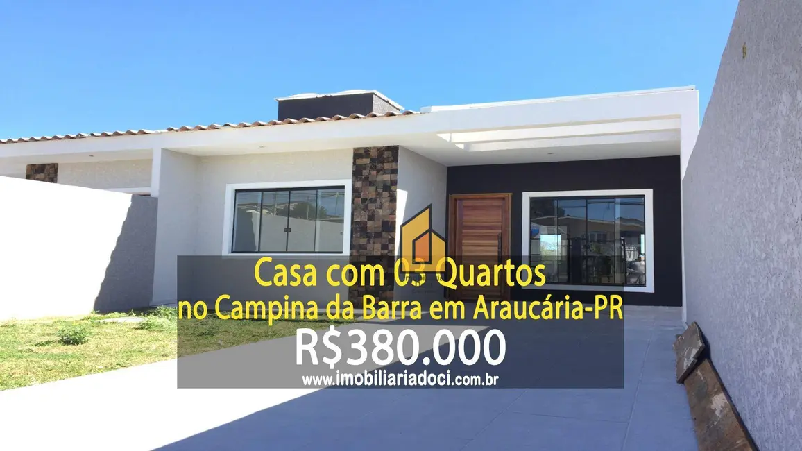 Foto 1 de Casa com 3 quartos à venda, 201m2 em Campina da Barra, Araucaria - PR