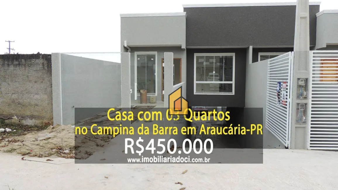 Foto 1 de Casa com 3 quartos à venda, 201m2 em Campina da Barra, Araucaria - PR