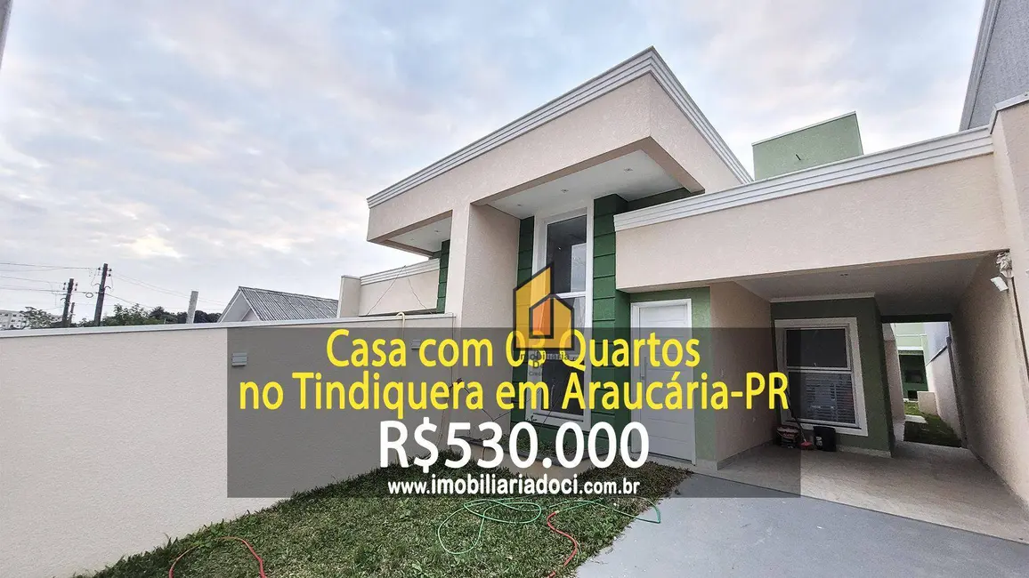 Foto 1 de Casa com 3 quartos à venda, 204m2 em Tindiquera, Araucaria - PR