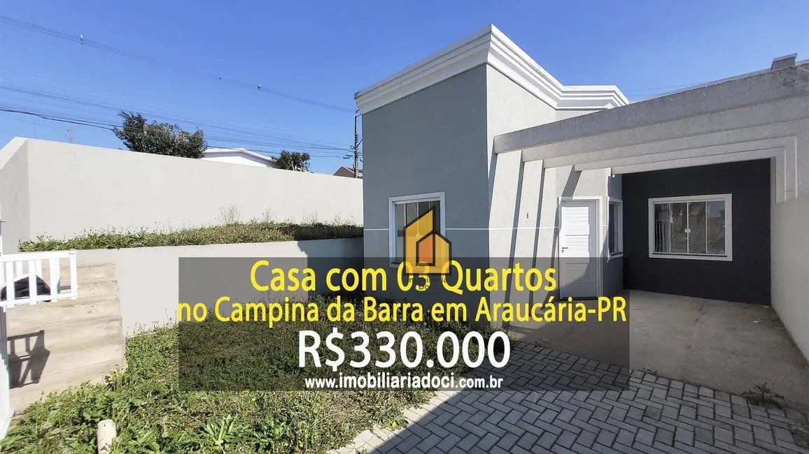 Foto 1 de Casa com 3 quartos à venda, 196m2 em Campina da Barra, Araucaria - PR