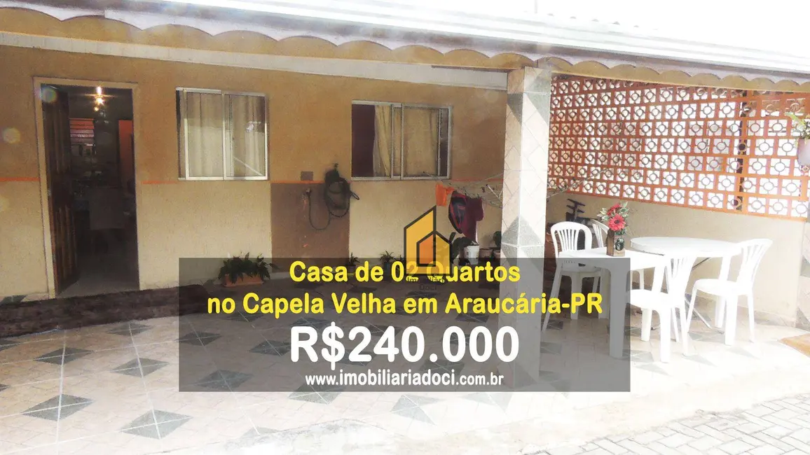 Foto 1 de Casa com 2 quartos à venda, 95m2 em Capela Velha, Araucaria - PR
