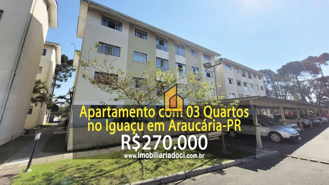 Foto 1 de Apartamento com 3 quartos à venda, 75m2 em Iguaçu, Araucaria - PR