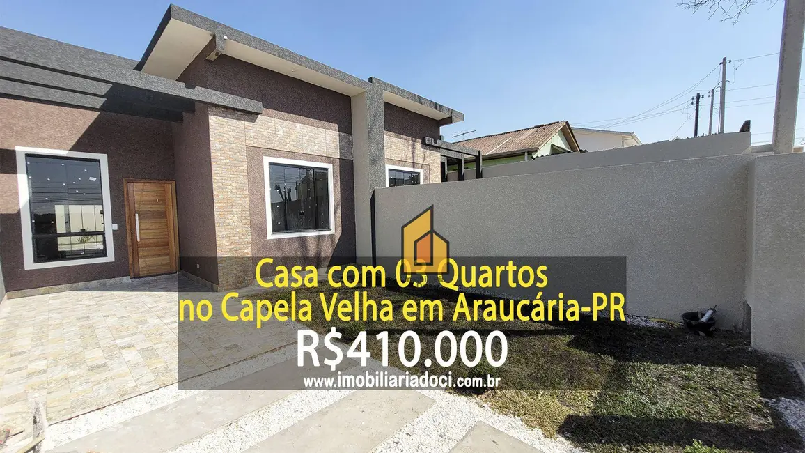 Foto 1 de Casa com 3 quartos à venda, 195m2 em Capela Velha, Araucaria - PR