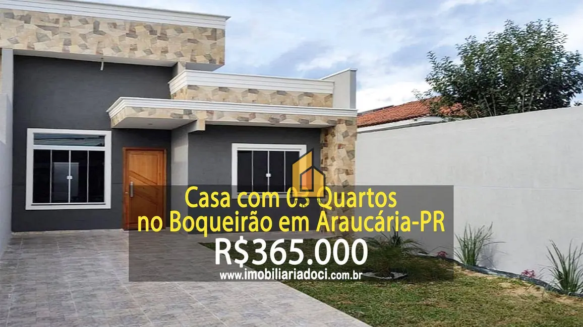 Foto 1 de Casa com 3 quartos à venda, 180m2 em Boqueirão, Araucaria - PR