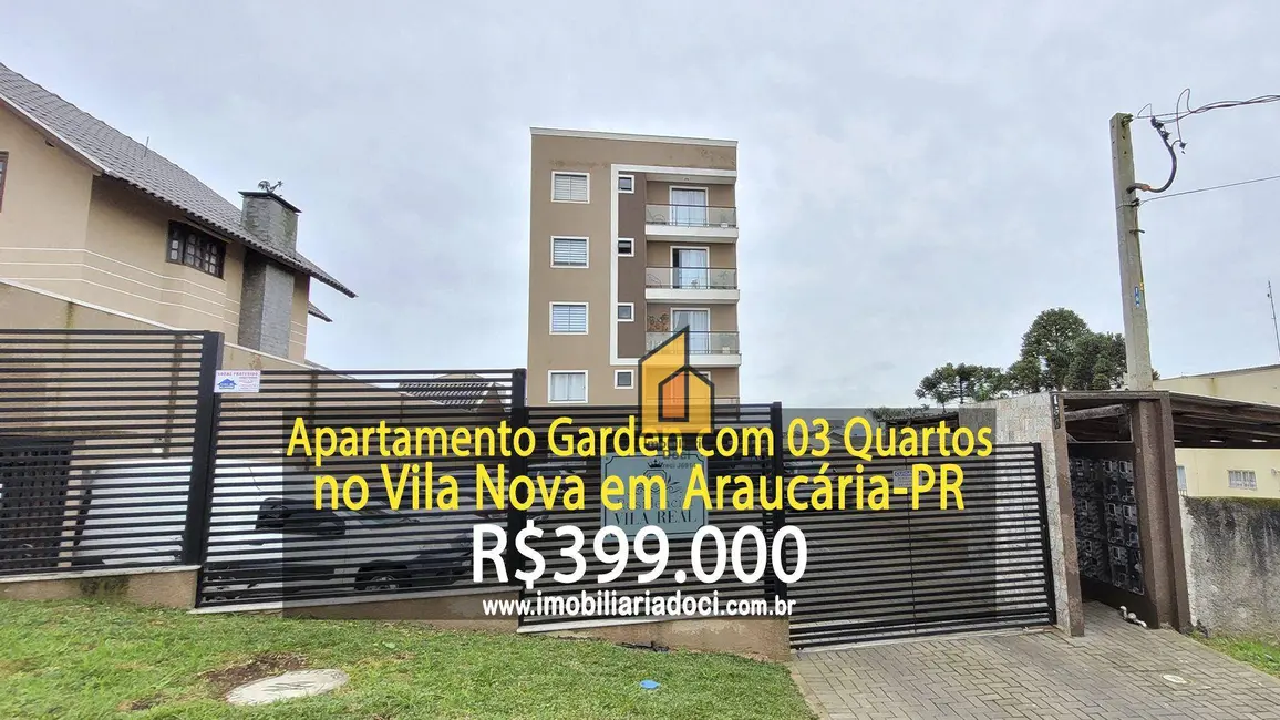 Foto 1 de Apartamento com 3 quartos à venda, 76m2 em Vila Nova, Araucaria - PR