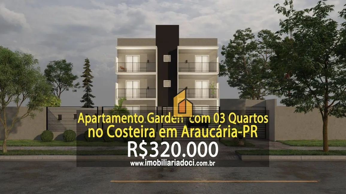 Foto 1 de Apartamento com 3 quartos à venda, 70m2 em Costeira, Araucaria - PR