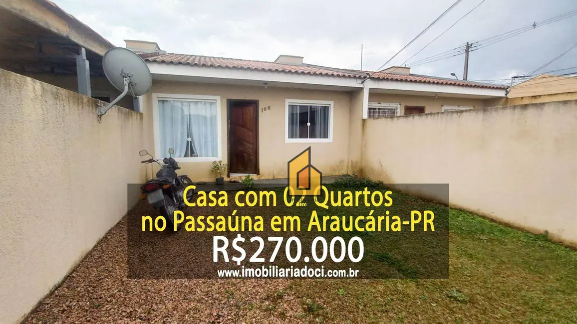 Foto 1 de Casa com 2 quartos à venda, 72m2 em Passaúna, Araucaria - PR