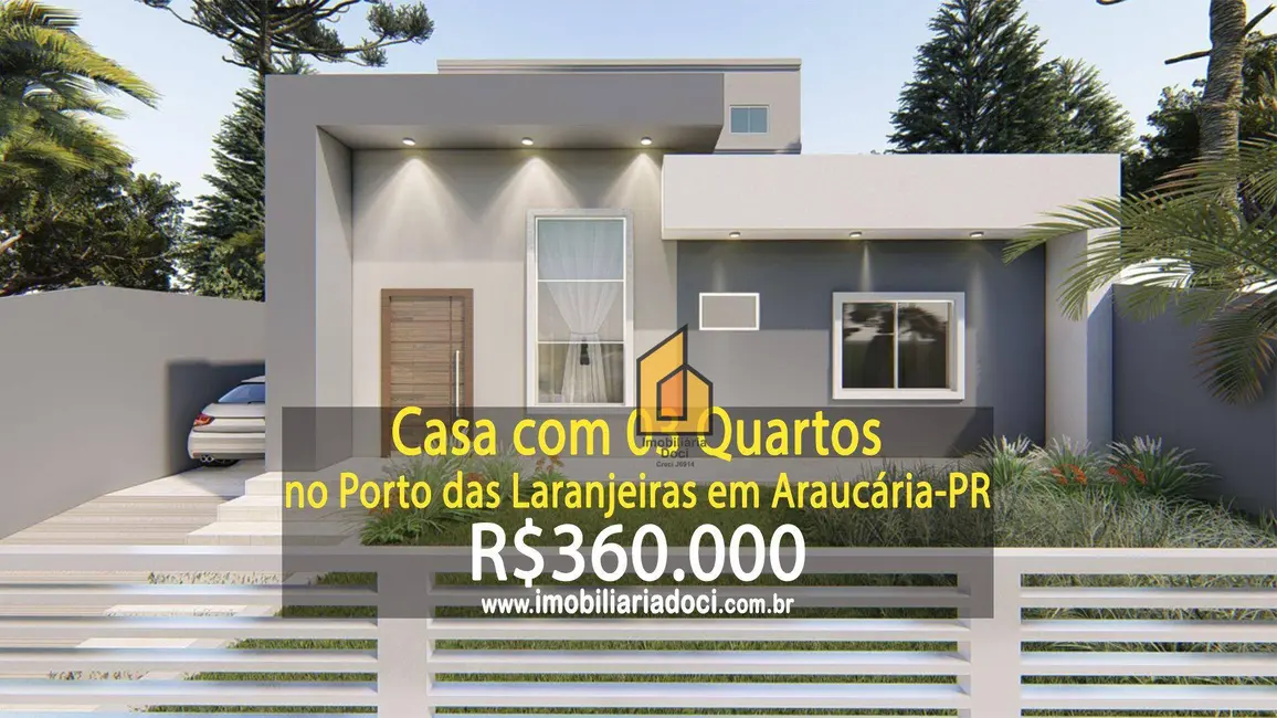 Foto 1 de Casa com 3 quartos à venda, 162m2 em Porto das Laranjeiras, Araucaria - PR