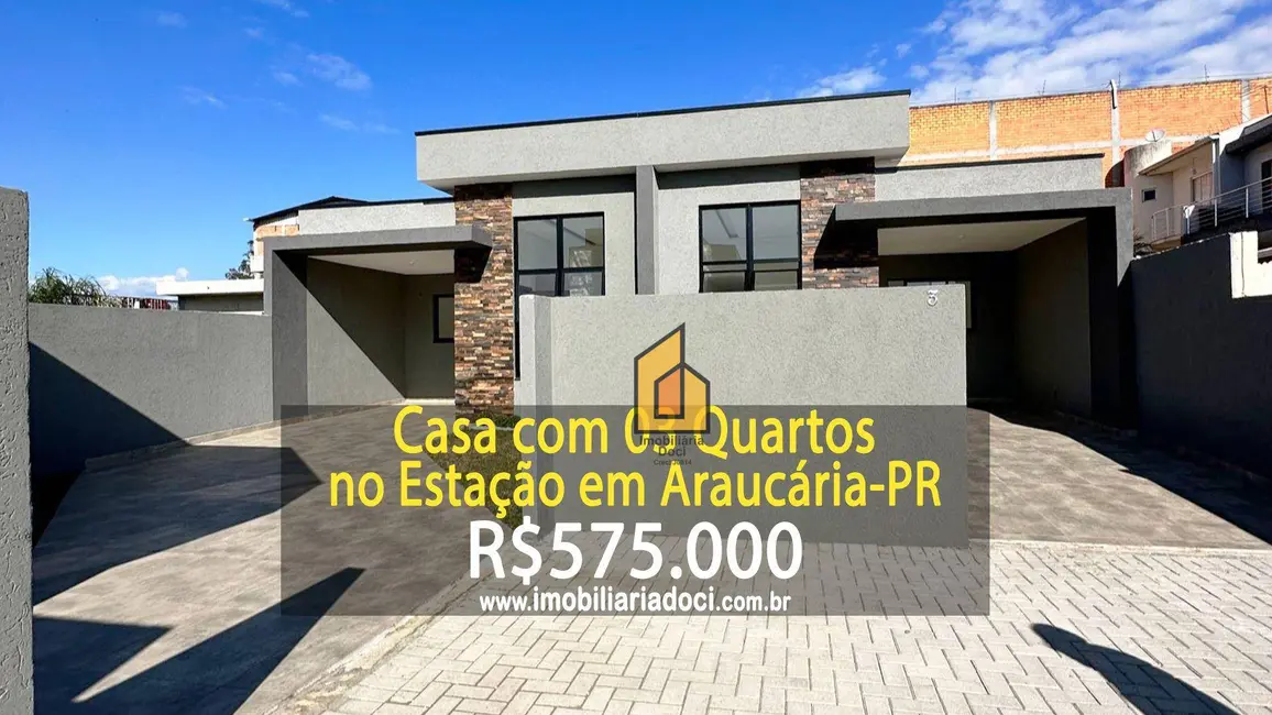 Foto 1 de Casa com 3 quartos à venda, 156m2 em Estação, Araucaria - PR